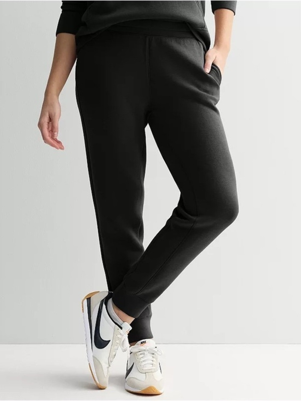 Tek Gear XXL Ultracomfort Black Jogger Sweatpants